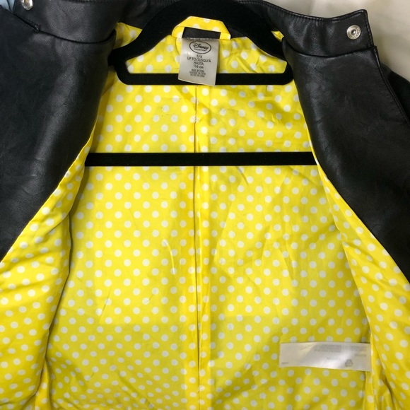 DISNEY Leather Jacket Faux leather w/ Minnie details - Picture 8 of 9